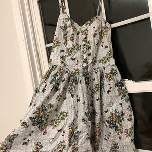 Hell Bunny Medium Skeleton Butterfly Sundress